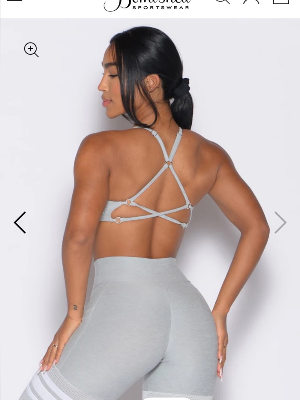 Bombshell Sportswear Light Gray High-Waist Leggings set)